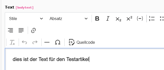 Text eingeben