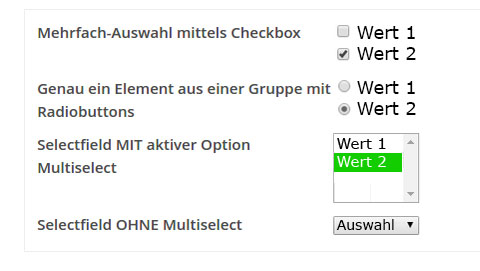 Beispiele für Select