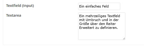 Beispiele für Input