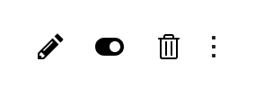 Icons zur Bearbeitung