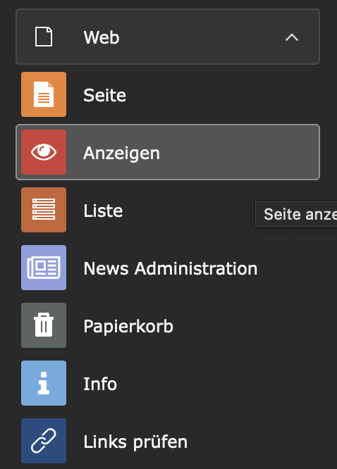 Modul Anzeigen
